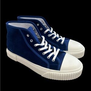 Theory Project High-Top Velvet Sneaker Size 9.5